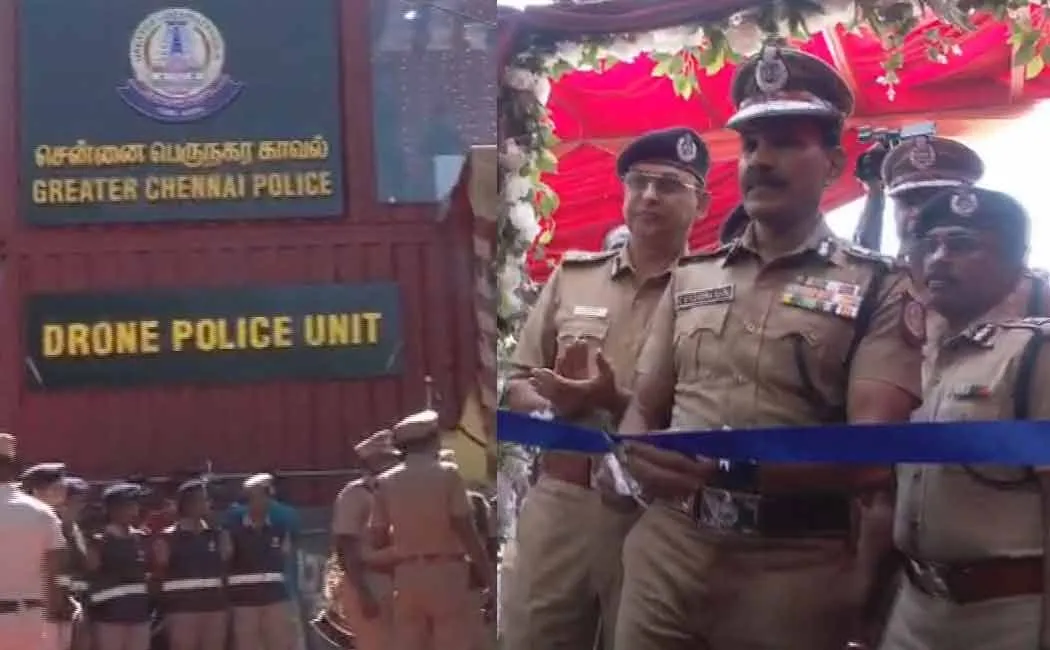 greater chennai police drone section started
