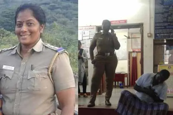 dindigul ammainaickanur farmer pandi incident woman police inspector  