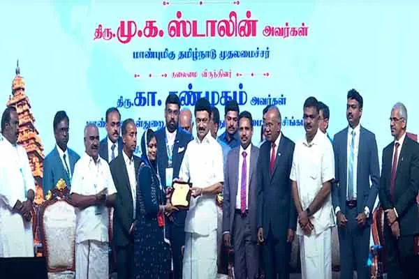 Tamil Day Festival P M.K. Stalin who presented the awards 