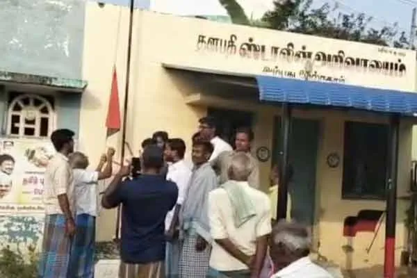 bullock cart racing dmk flag incident thanjavur thiruvaiyar mla