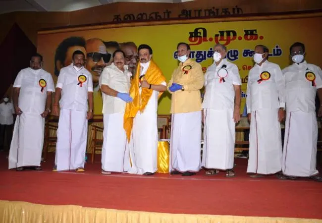 dmk general meeting mk stalin announced deputy general secretary 
