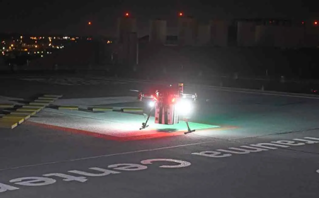drone carries kidney for a womans kidney transplant operation