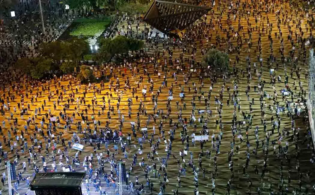 israel rally amid corona virus 