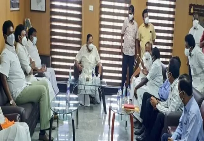 mettur dam water opening minister discussion