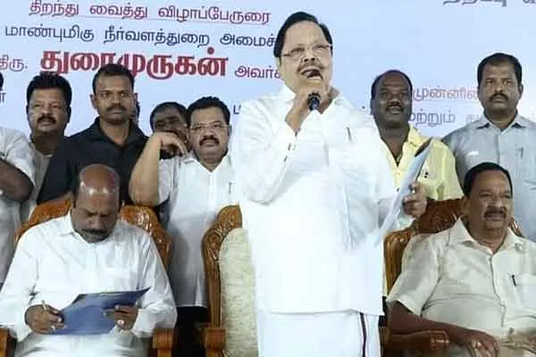  Minister Duraimurugan  speech in katpadi