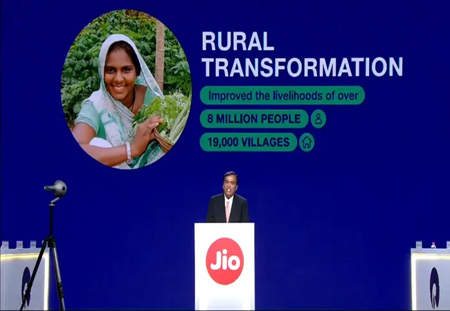 JIO 42TH ANNUAL  MEETING MUMBAI JIO FIBER PLAN ANNOUNCED SETUP BOX FREE