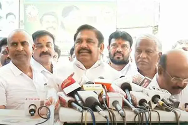  EPS alleges Deputy Chief Minister udhayanidhi stalin