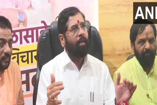 CM Eknath Shinde says We will re-install the statue of Chhatrapati Shivaji at the same place