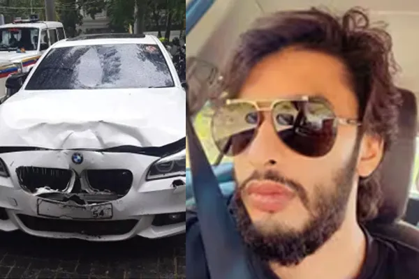 Woman incident in luxury car collision by shiv sena party leader son