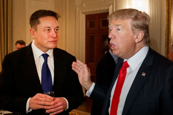elon musk decide Financing to donald trump