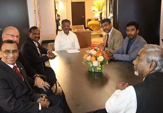 deputy cm o paneerselvam o paneer selvam america trip ops day announced texas 