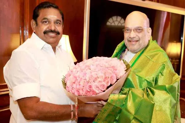Edappadi Palaniswami meets Union Minister Amit Shah
