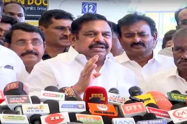 EPS says We provided excellent schemes to the people during the ADMK regime