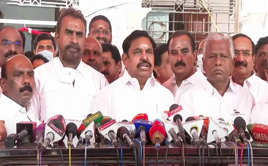 dmk govt one year completed admk leader edappadi palaniswamy pressmeet 