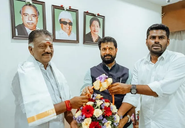 Edappadi Palanisamy, Annamalai who met O. Panneerselvatai separately!
