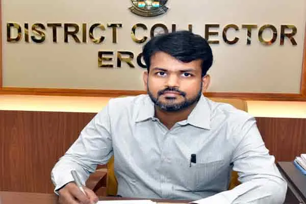 erode district collector rajagopal sunkara taken charge  