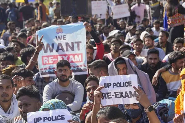 UP Govt Action Announcement for Constable exam written by 50 lakhs cancelled