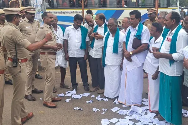 ; Action on farmers on Protest against Cauvery Management Board resolution