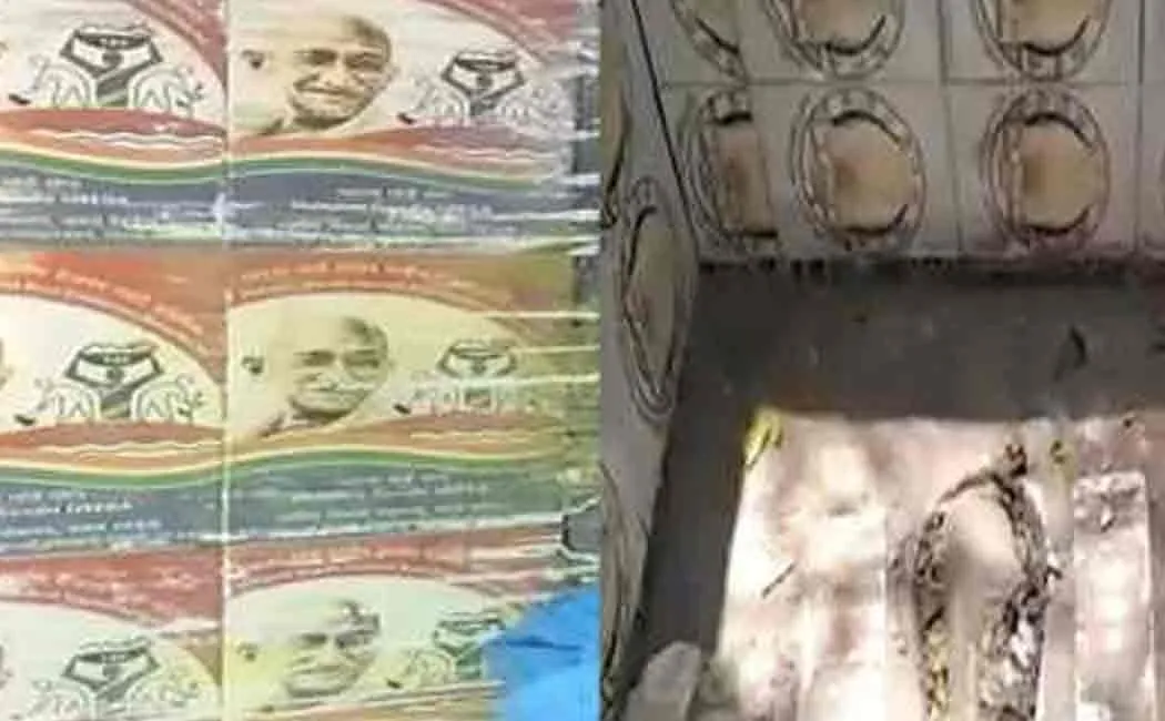 tiles with tamilnadu government logo spotted in uttarpradesh toilets