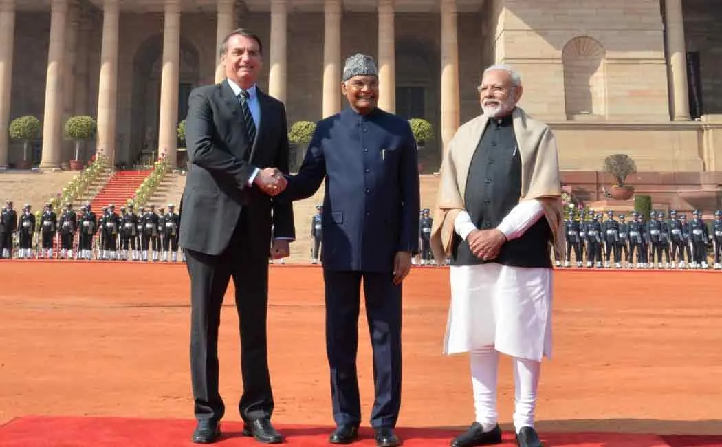 jair bolsonaro reached India to join india's republic day celebration
