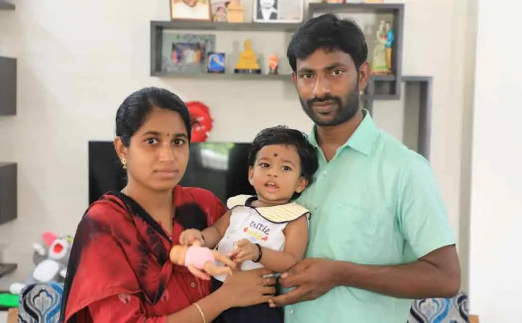 thanjavur couple raising funds to save save their daughter bharathi from Spinal muscular atrophy