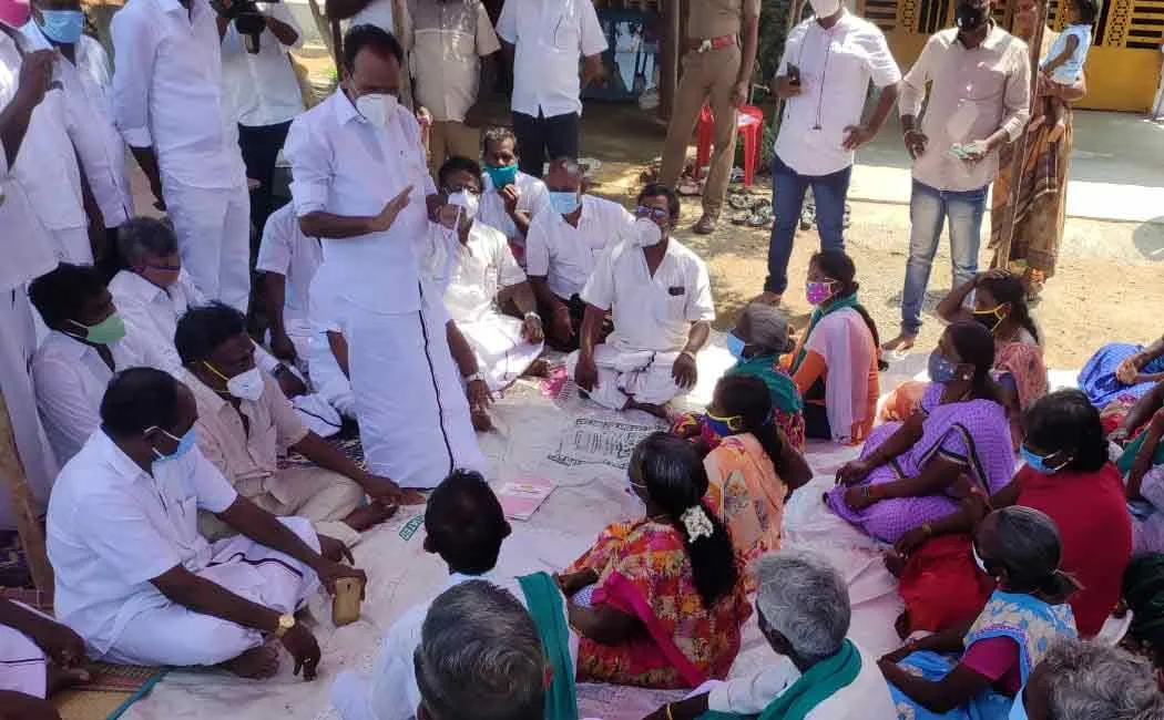 Village council meeting files case against 60 people, including DMK district secretary,
