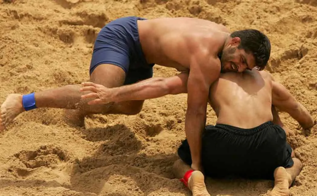 indias first beach wrestling national competition to held in tamilnadu