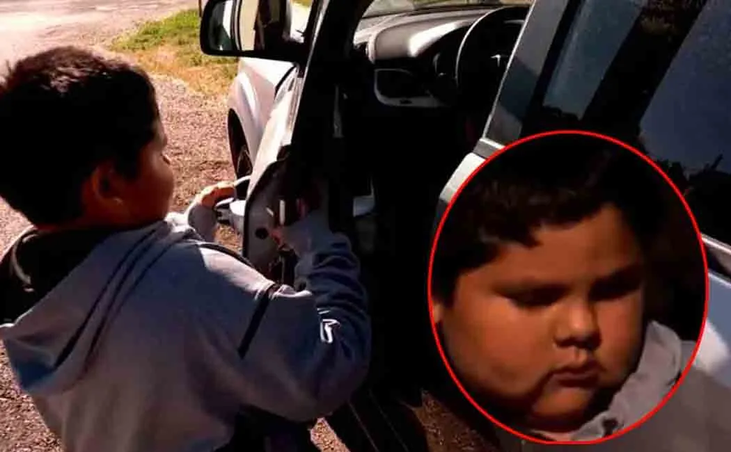 five year old boy drives car in usa