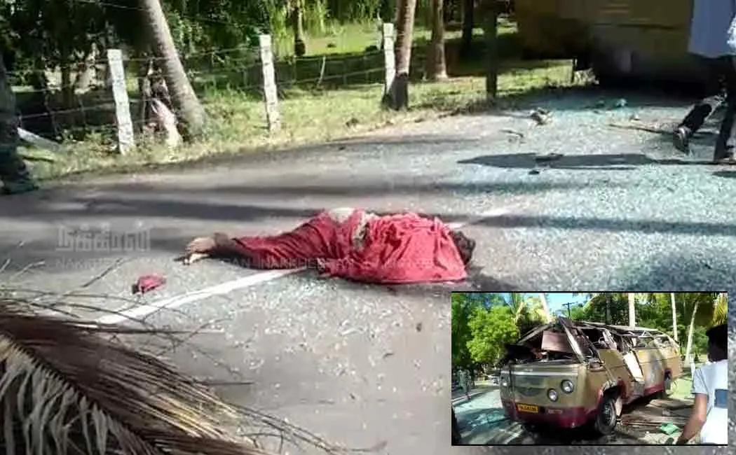 van accident at vellore