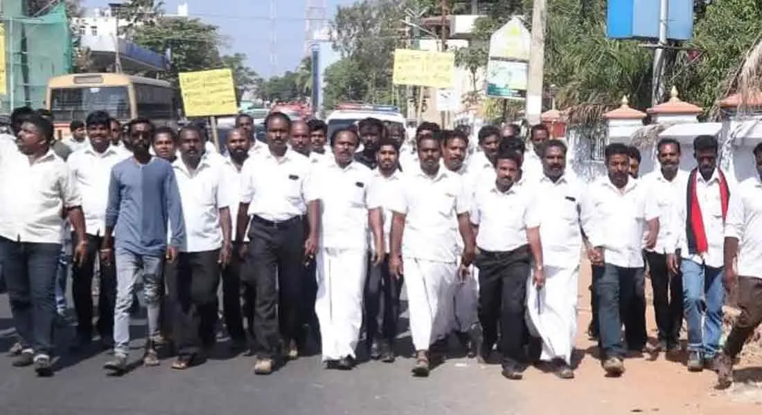 The MLA filed a petition with the Collector to walk 15 km to repair the road