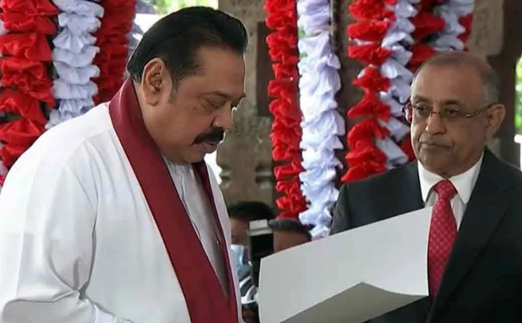 srilankan 9 th cabinet sworn in
