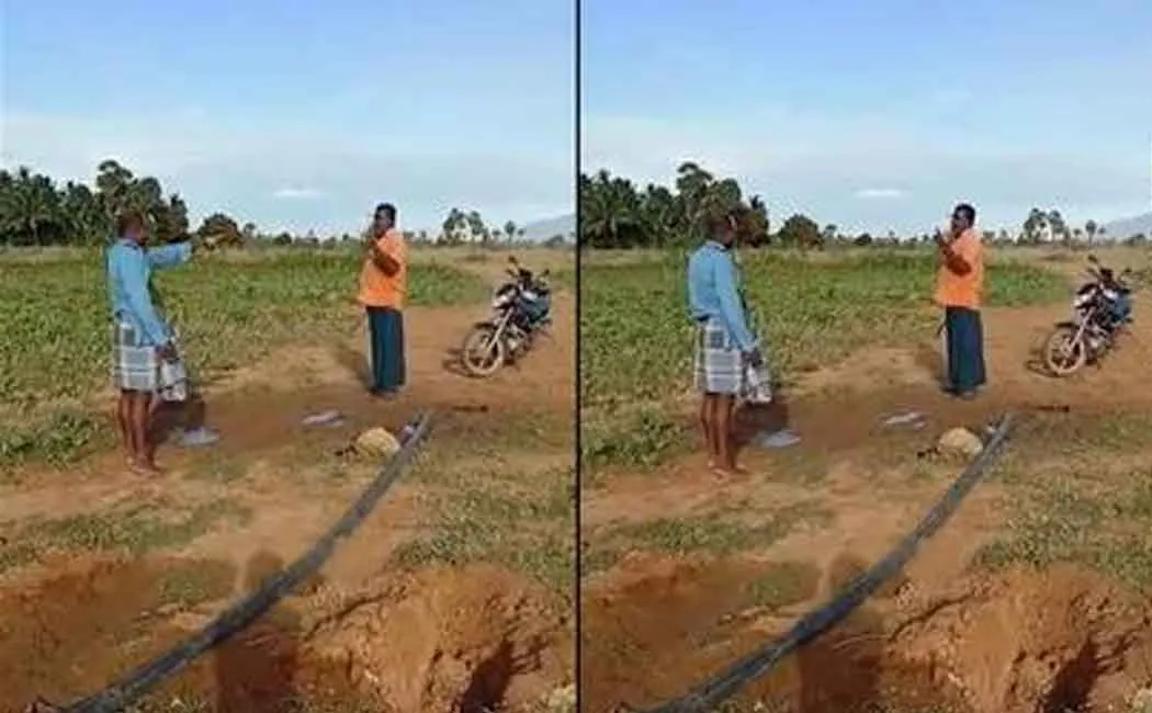 injured farmer in land dispute! Aggressive images spread on social websites