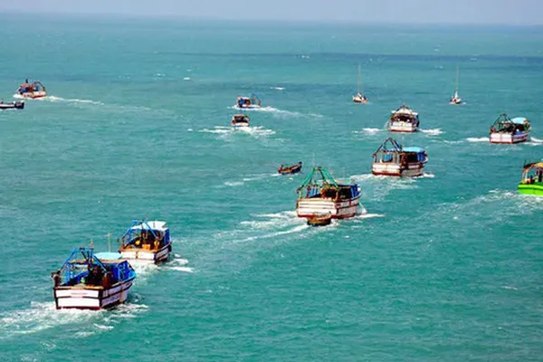 DMK protests against the central government on incident on fishermen