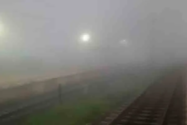 Fog in Chennai Train air services affected