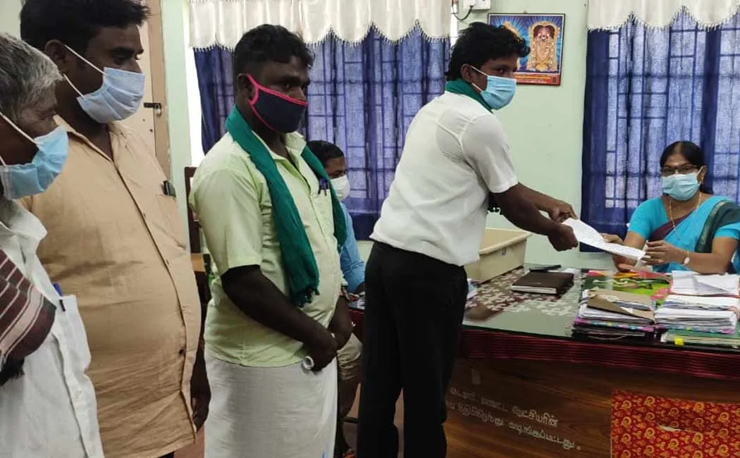 Farmers' Union protests against the  central government