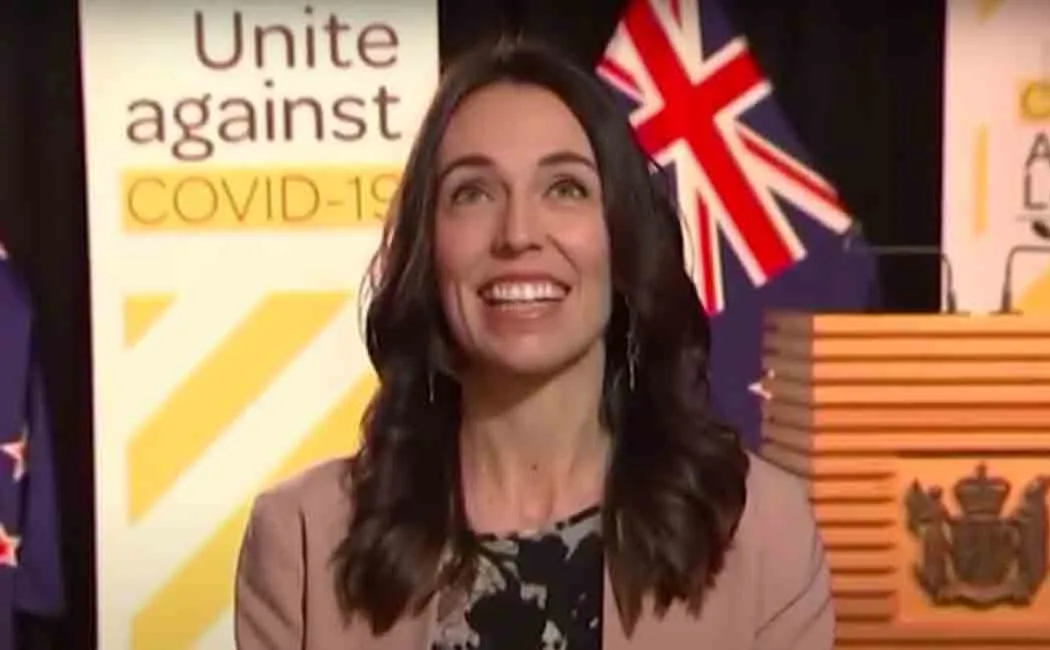 newzealand pm interview during an earthquake