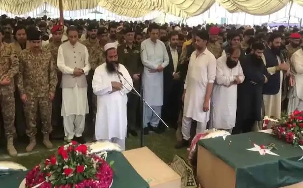 Pakistani government officials at illegal' funeral in operation sindoor 