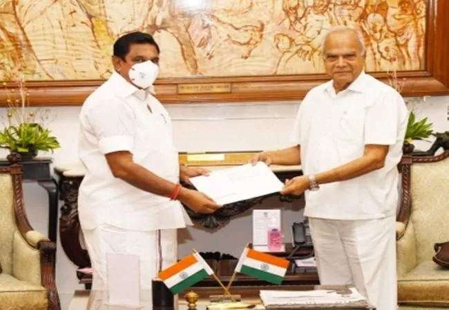 tamilnadu cm palanisamy meet with governor for tomorrow 