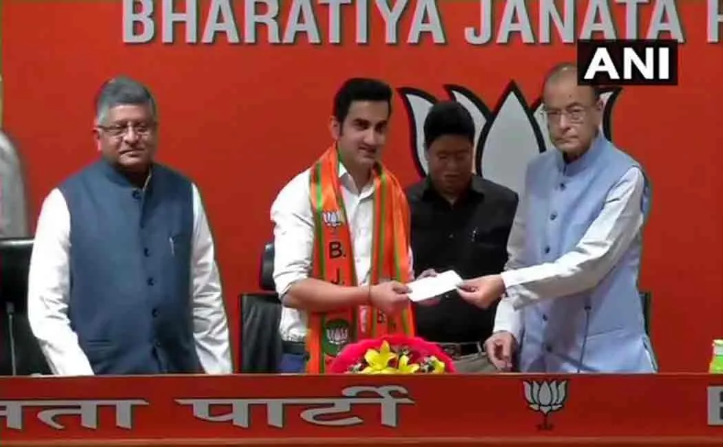gambhir joins bjp
