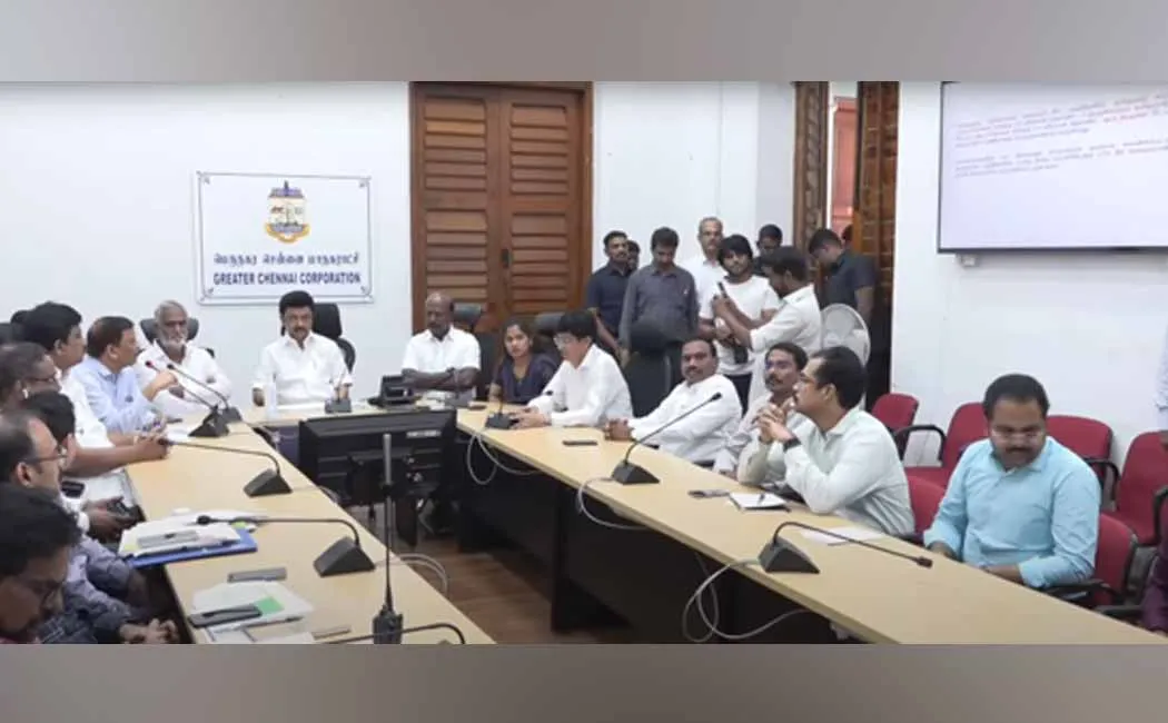 Chief Minister M.K.Stal's inspection at the emergency control center