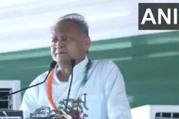 rajasthan cm ashok gehlot versus former cm vasundhara raje political speech