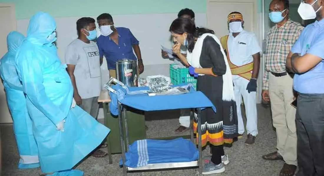 Amma drinking water in corona treatment wards from tomorrow .. District Collector informed after a sudden inspection!