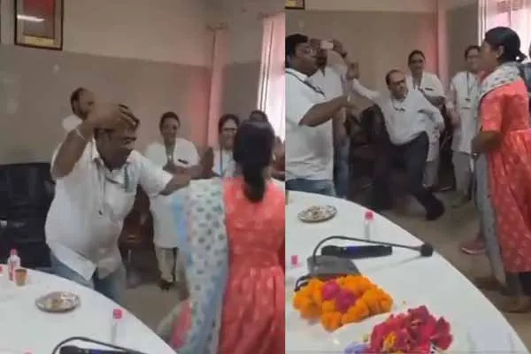 A party at a government hospital at uttar pradesh