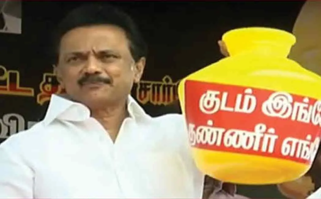 stalin protests for water scarcity