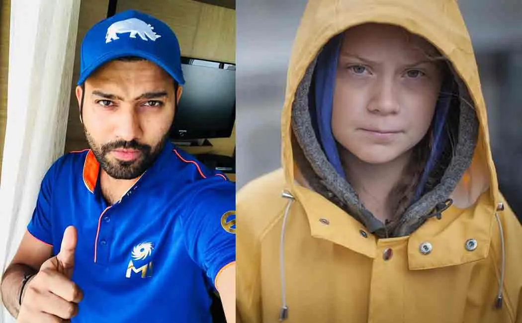 rohit shrama praises greta thunberg
