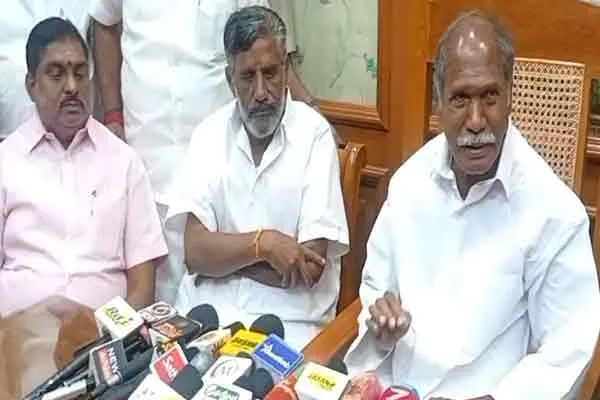 puducherry cm talks about group b posting quota related go passed