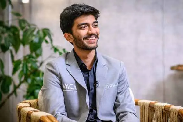 Chess player Gukesh who set a record at a young age
