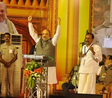 h raja and amit shah
