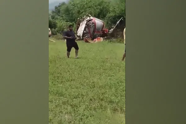 Helicopter in an accident in pune