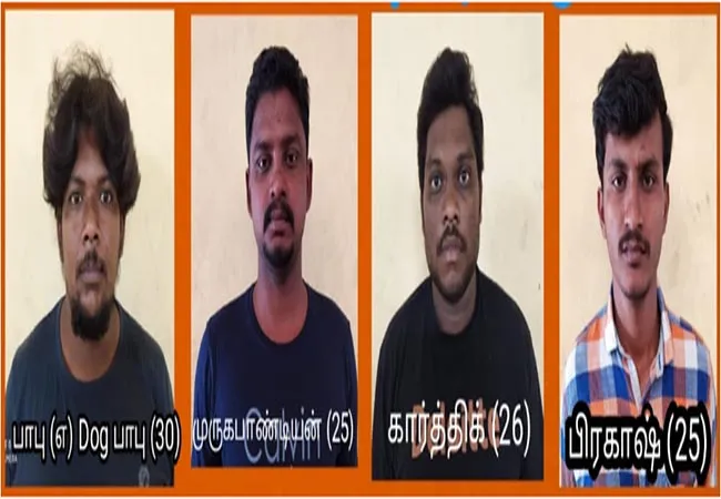 hosur real estate business man incident salem police arrested 4 persons 